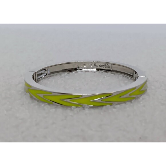 LIA SOPHIA "ZENITH" SILVER/CITRON STRETCH BRACELET - 7 in - Picture 1 of 10